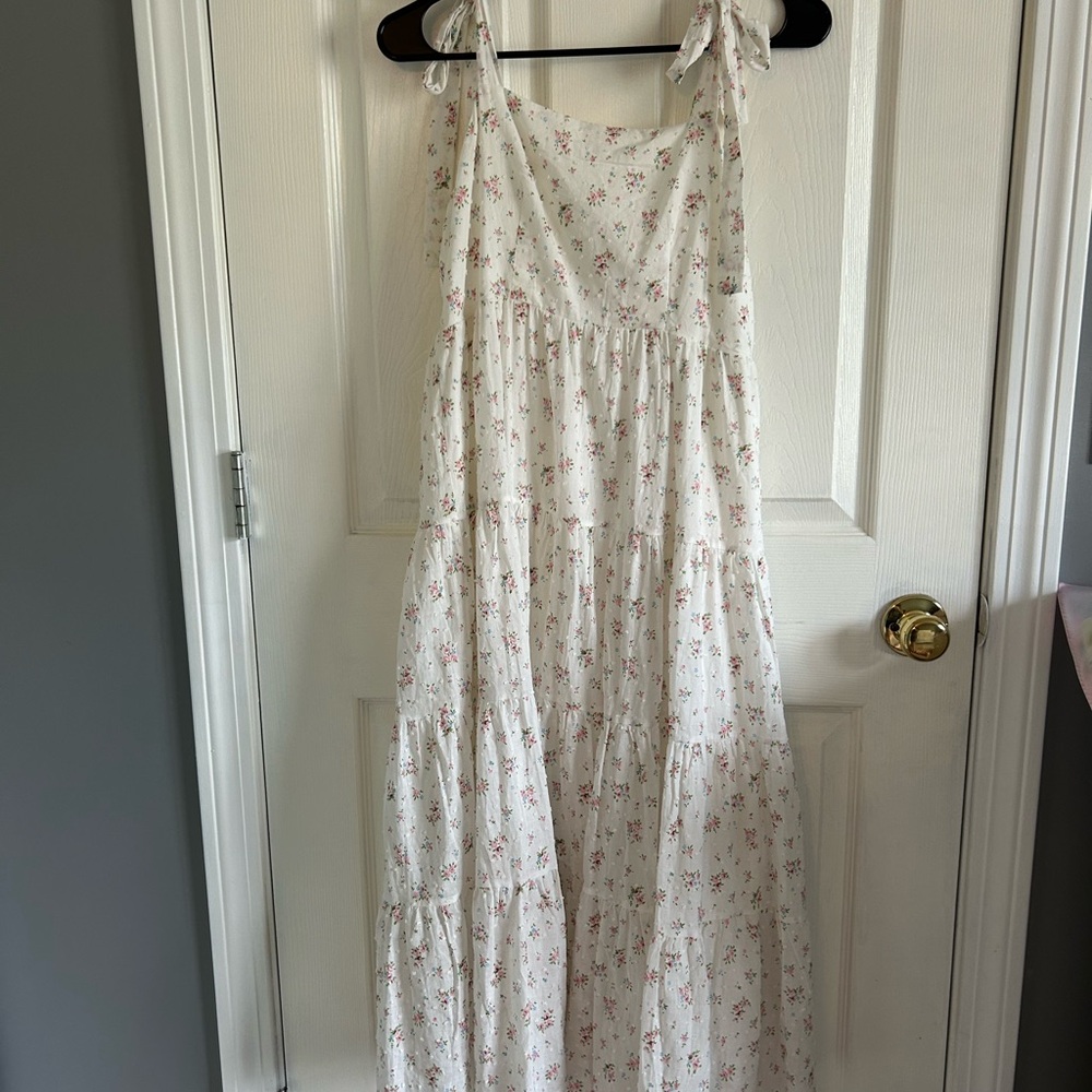 Storia White maternity Floral Dress